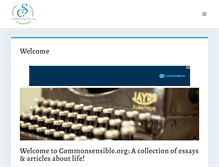 Tablet Screenshot of commonsensible.org